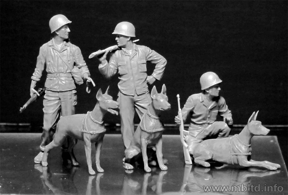 MASTER BOX 1/35 35155 "Dogs in service in the US Marine Corps, WW II era"