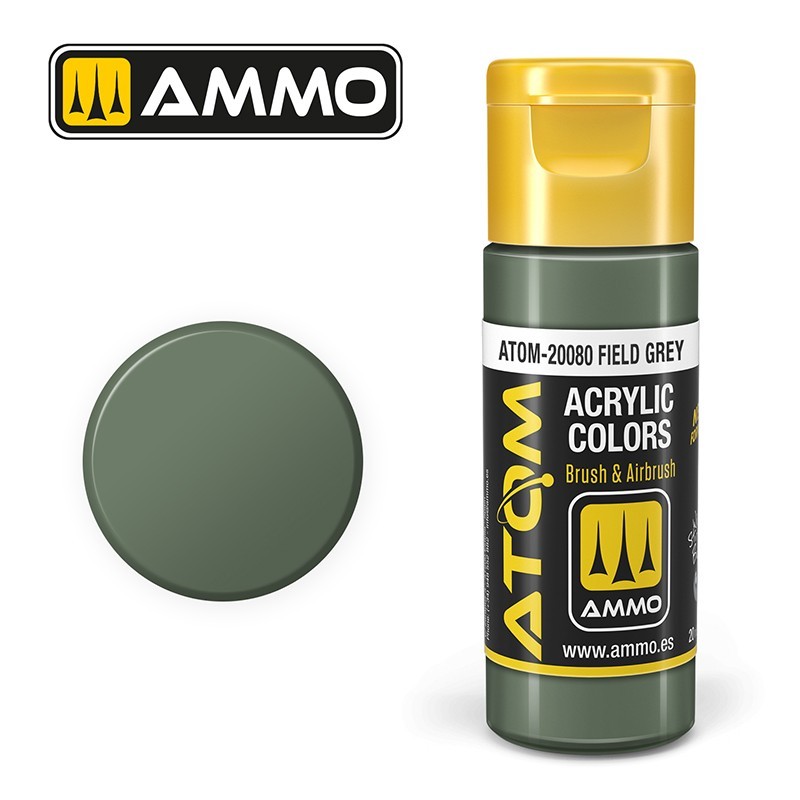 AMMO MIG ATOM 20080 Field Grey AKRİLİK MAKET BOYASI