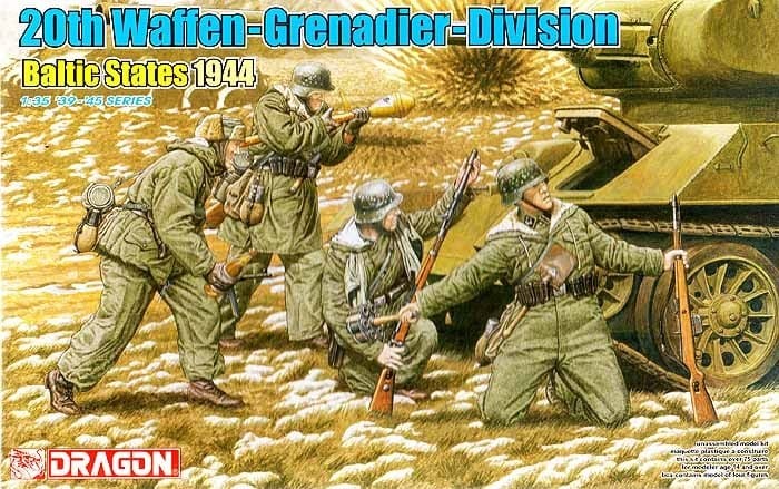 DRAGON 6477 1/35 20TH WAFFEN-SS GRENADIER DIVISION BALTIC STATES 1944 ALMAN ASKERLERİ FİGÜR MAKETİ
