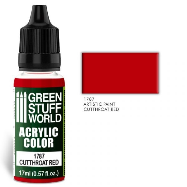 GREEN STUFF WORLD 1787 Acrylic Color CUTTHROAT RED MAKET BOYASI