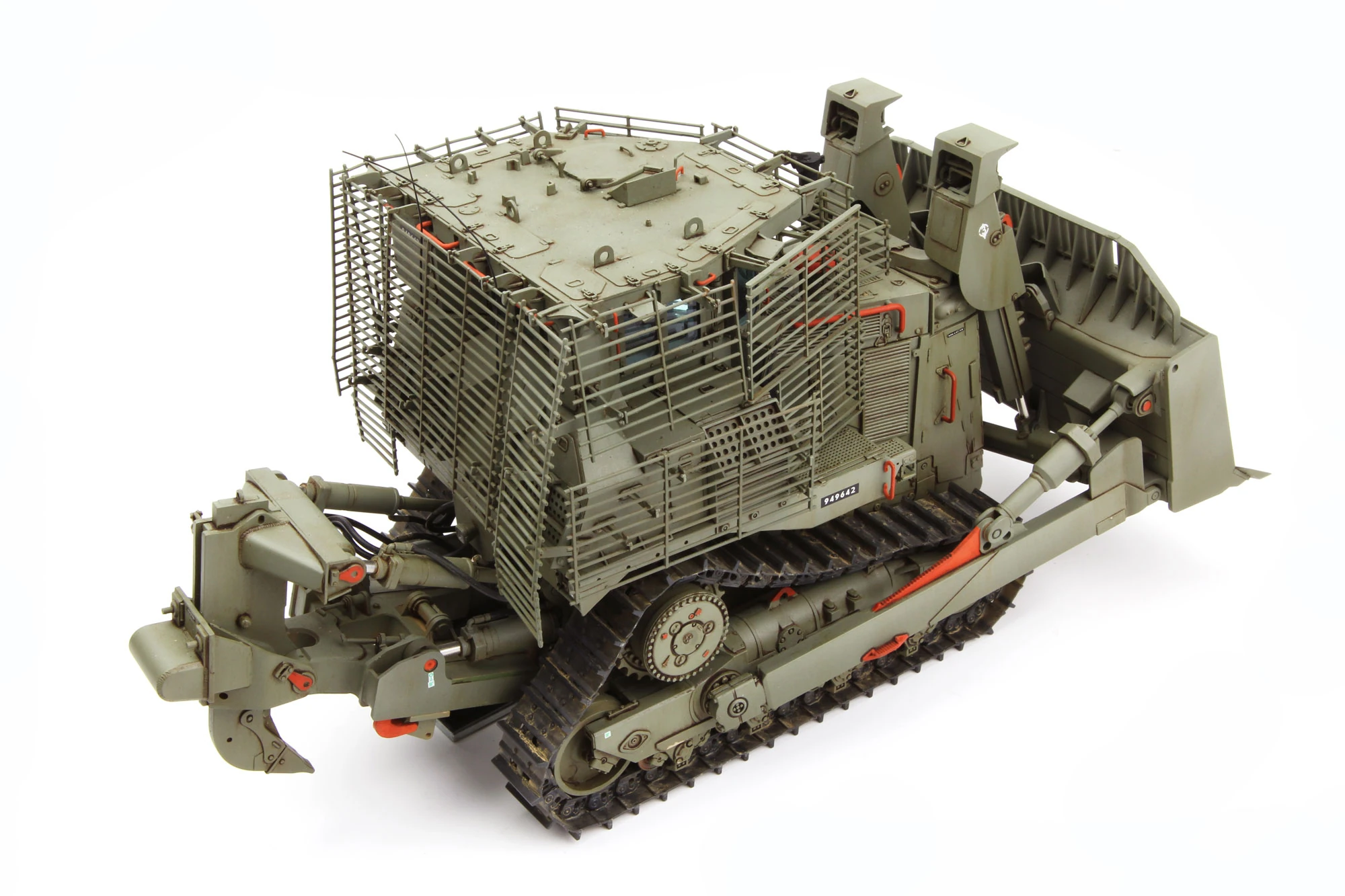 MENG SS-010 1/35 D9R ARMORED BULLDOZER w/SLAT ARMOR ASKERİ ARAÇ MAKETİ