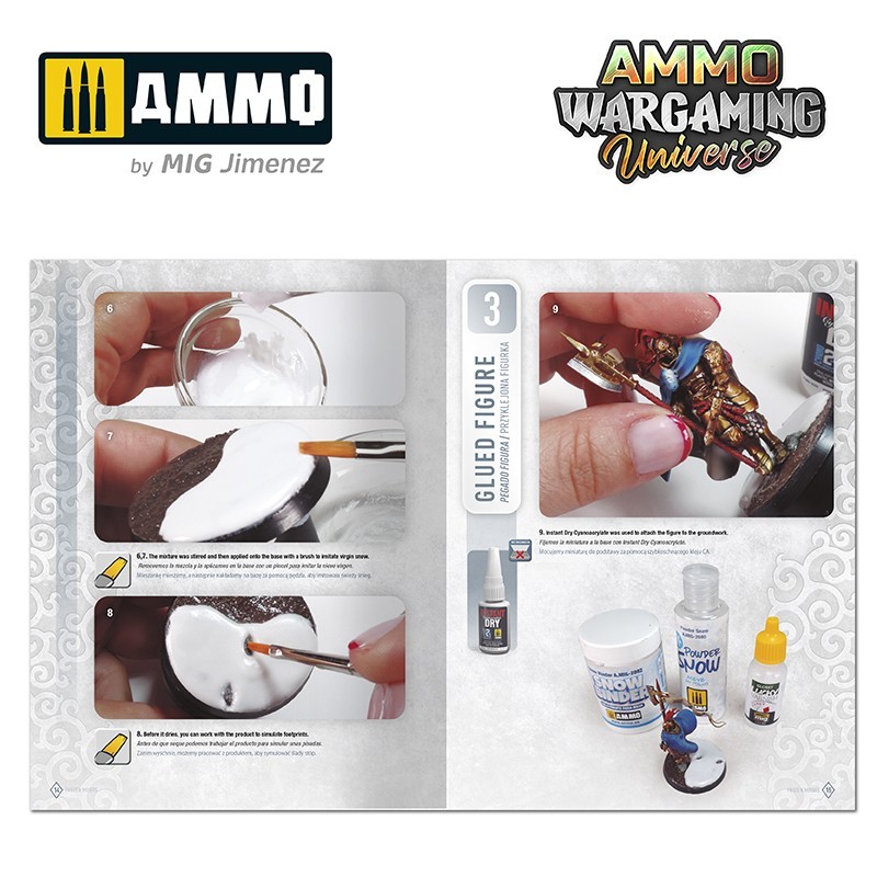 AMMO MIG 6924 WARGAMING UNIVERSE Book 05 Frozen Moors - DONMUŞ BATAKLIK ZEMİN YAPIM TEKNİKLERİ KİTABI