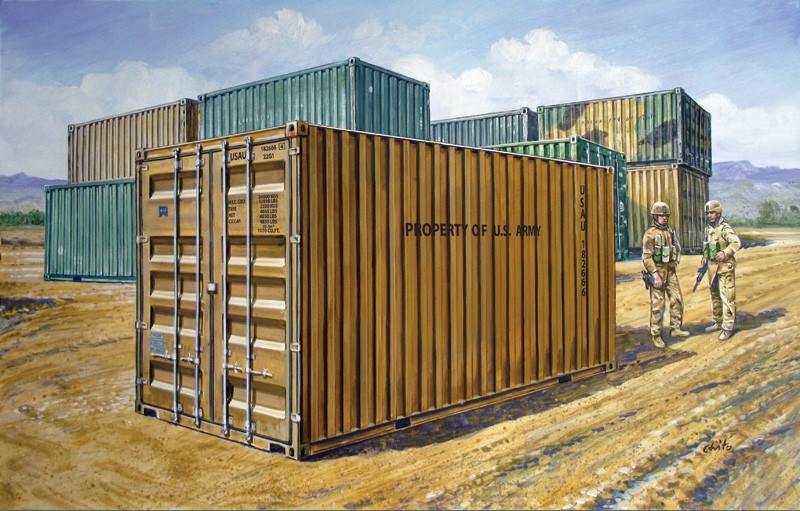 ITALERI 6516 1/35 20’ Military Container ASKERİ KONTEYNER MAKETİ