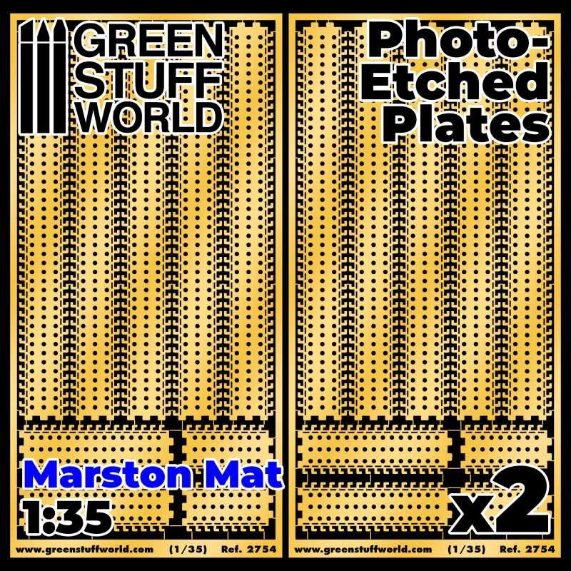 GREEN STUFF WORLD 2754 Photo etched - MARSTON MATS 1/35 MOBİL HAVAALANI VE KAMP ZEMİNİ