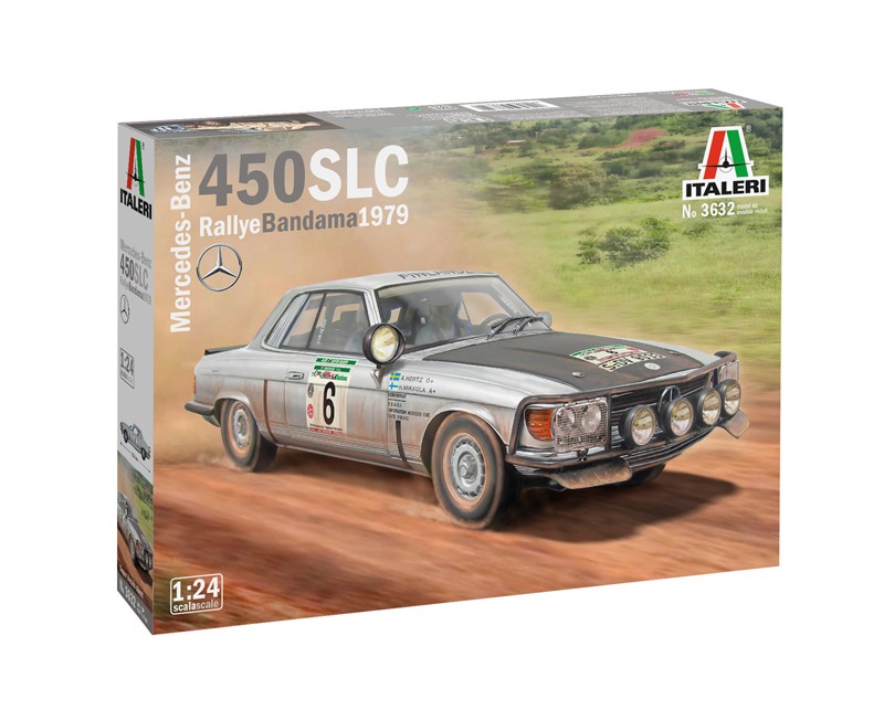 ITALERI 3632 1/24 Mercedes-Benz 450SLC Rallye Bandama 1979 ARABA MAKETİ