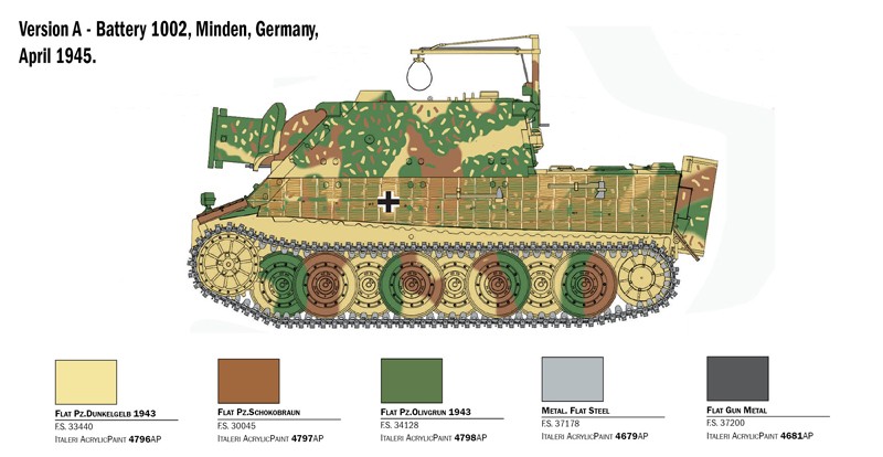 ITALERI 6573 1/35 38cm RW 61 auf STURMMORSER TIGER TANK MAKETİ