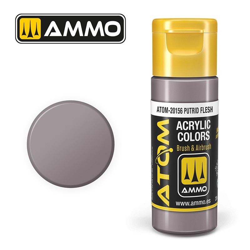 AMMO MIG ATOM 20156 Putrid Flesh KOKUŞMUŞ ET / SOLUK TEN AKRİLİK MAKET BOYASI