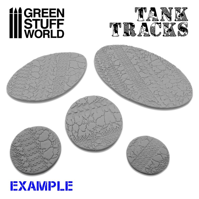 GREEN STUFF WORLD 2304 Rolling Pin TANK TRACKS - Tank İzleri Zemin Rulosu