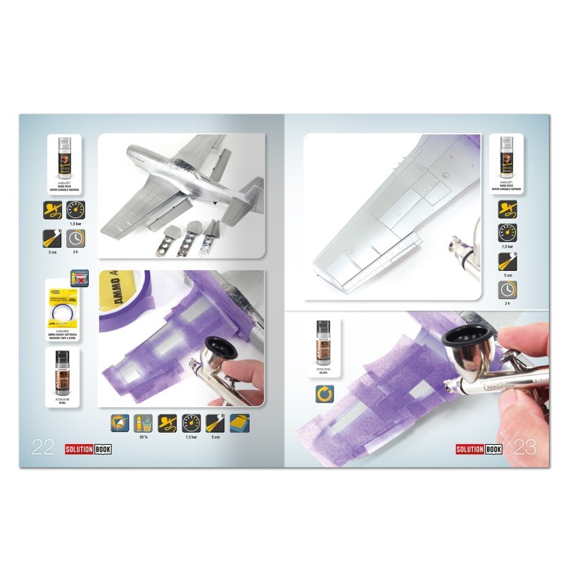 AMMO MIG 6532 How to Paint Metal Finished Aircraft - METAL YÜZEYLİ UÇAK BOYAMA TEKNİKLERİ KİTABI