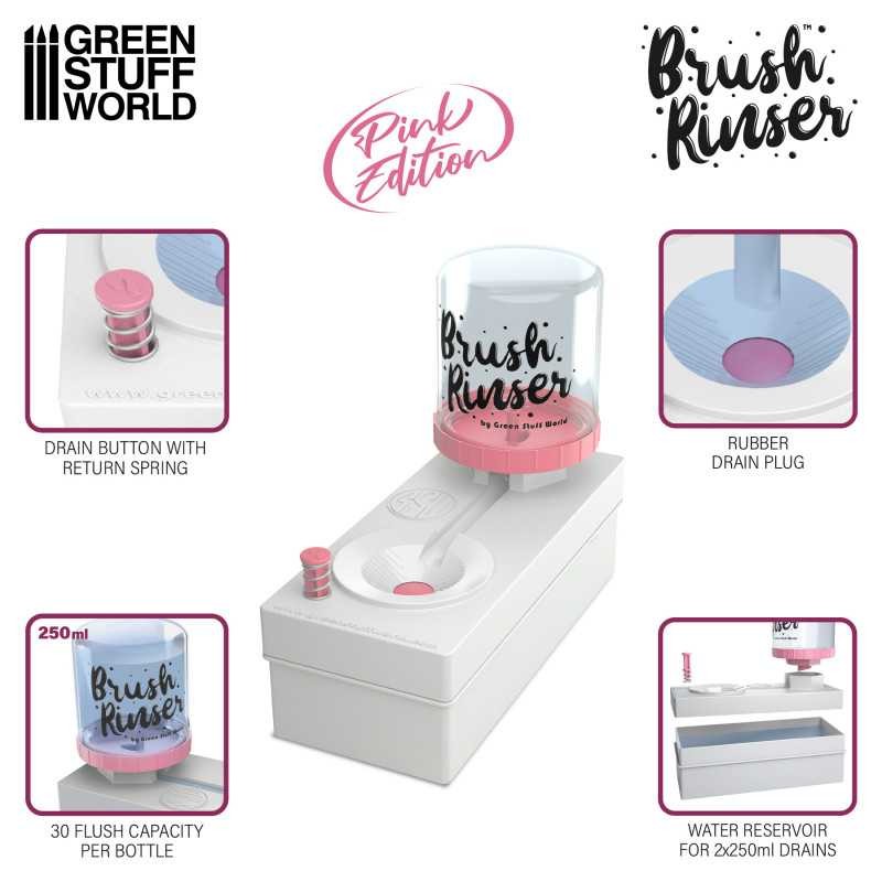 GREEN STUFF WORLD 11792 PINK BRUSH RINSER - PEMBE FIRÇA TEMİZLEME İSTASYONU