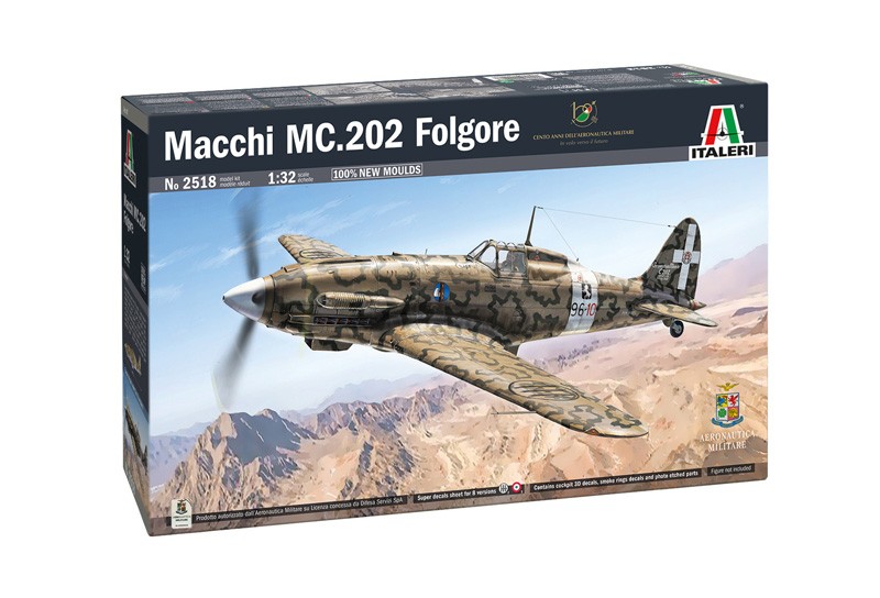 ITALERI 2518 1/32 Macchi MC.202 Folgore AVCI UÇAĞI MAKETİ