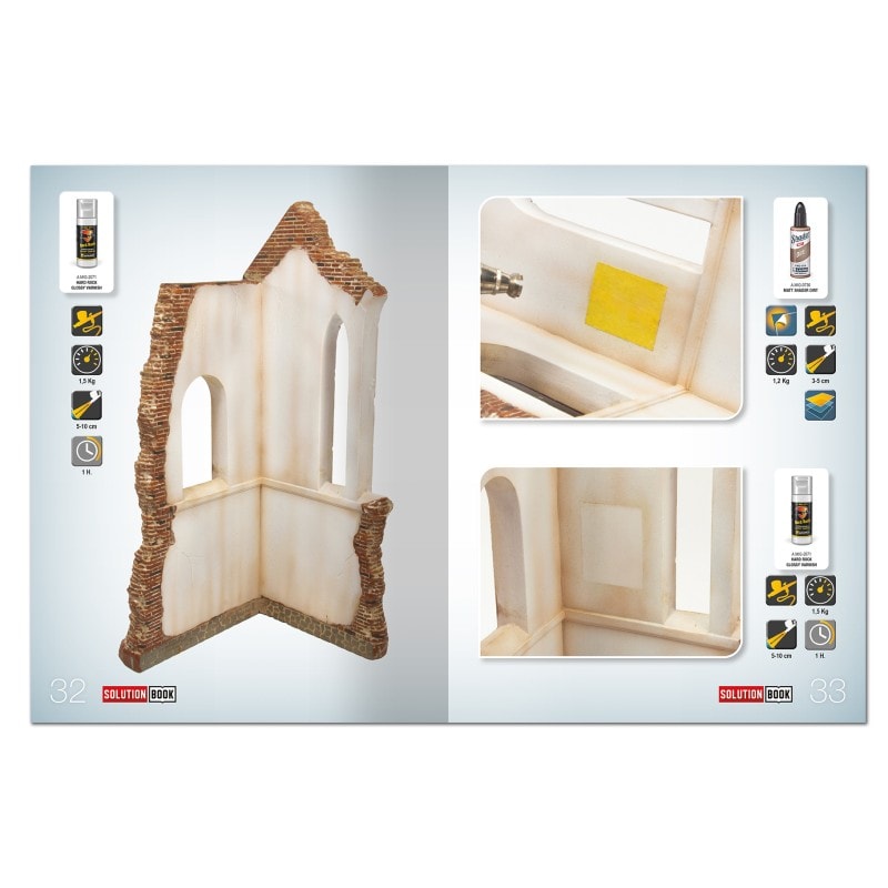 AMMO MIG 7710 SOLUTION BOX 09 - Brick Buildings - TUĞLA BİNALAR Çözüm Seti
