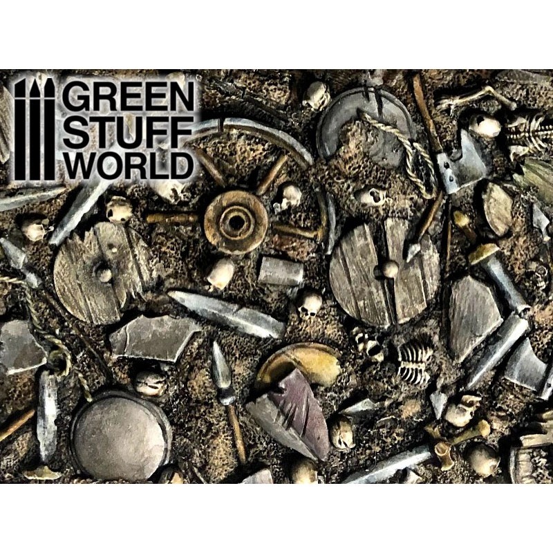 GREEN STUFF WORLD 1997 Crunch Times! BATTLEFIELD Plates - SAVAŞ ALANI ZEMİN PLAKALARI