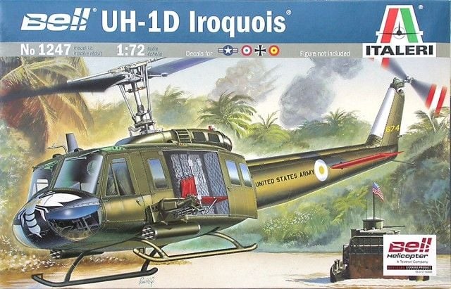 ITALERI 1247 1/72 UH-1D IROGUOIS ASKERİ HELİKOPTER MAKETİ