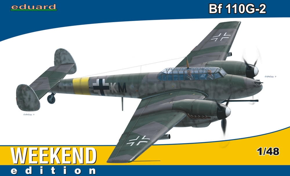 EDUARD 84140 1/48 Bf 110G-2 SAVAŞ UÇAĞI MAKETİ