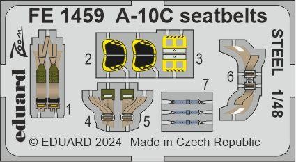 EDUARD FE1459 1/48 A-10C Seatbelts STEEL DETAY SETİ