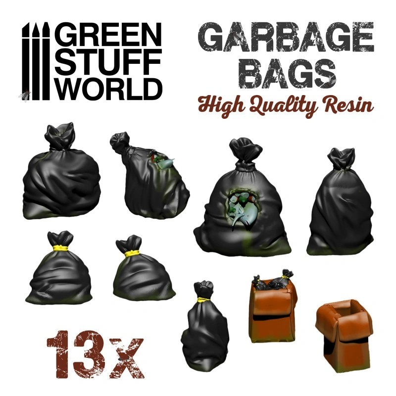 GREEN STUFF WORLD 3059 Resin Garbage bags - REÇİNE ÇÖP TORBALARI