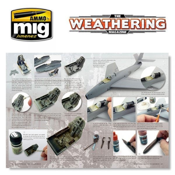 AMMO MIG 4508 THE WEATHERING MAGAZINE #9 – K.O. AND WRECKS ENGLISH DÜŞMÜŞ/VURULMUŞ VE HURDA ARAÇLAR BOYAMA TEKNİKLERİ DERGİSİ