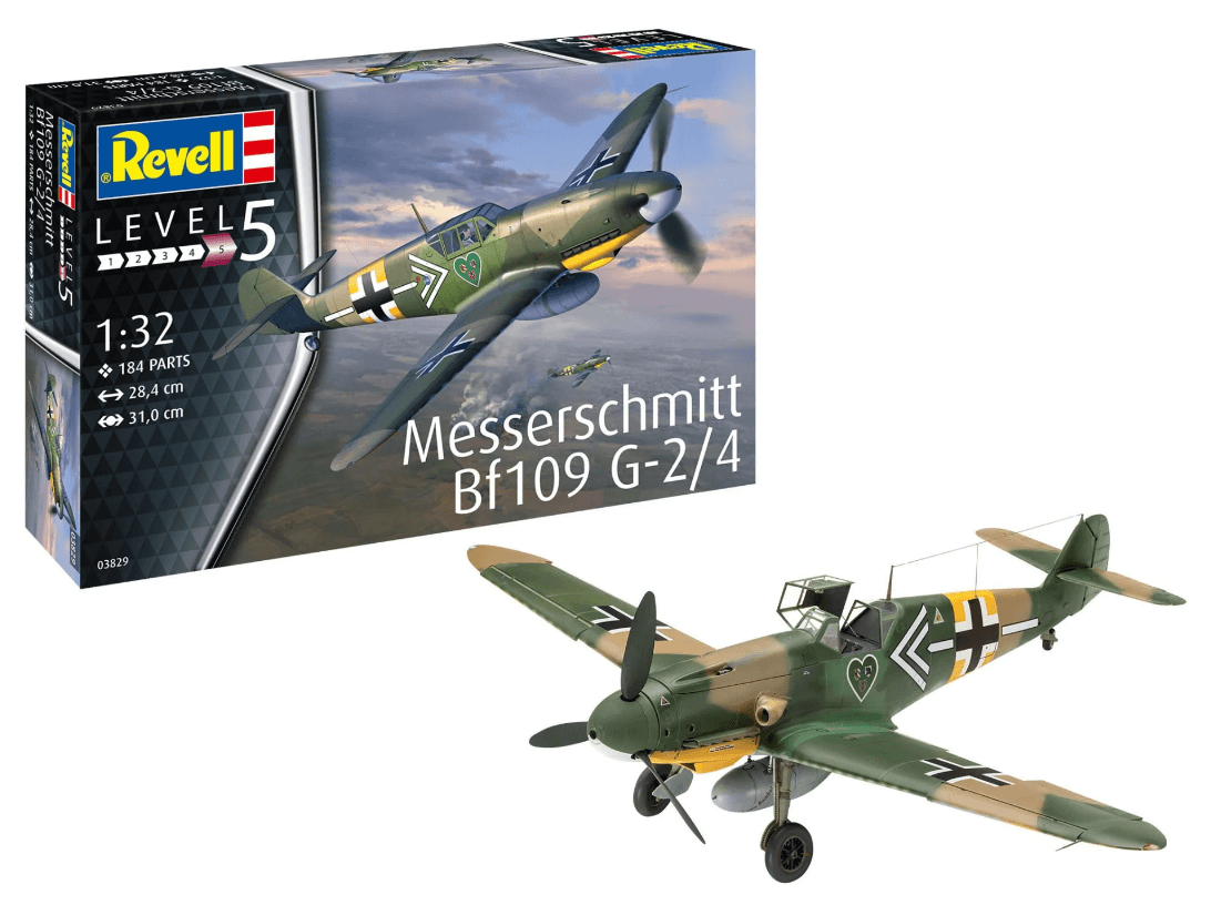 REVELL 03829 1/32 MESSERSCHMITT BF109 G-2/A ALMAN SAVAŞ UÇAĞI MAKETİ 