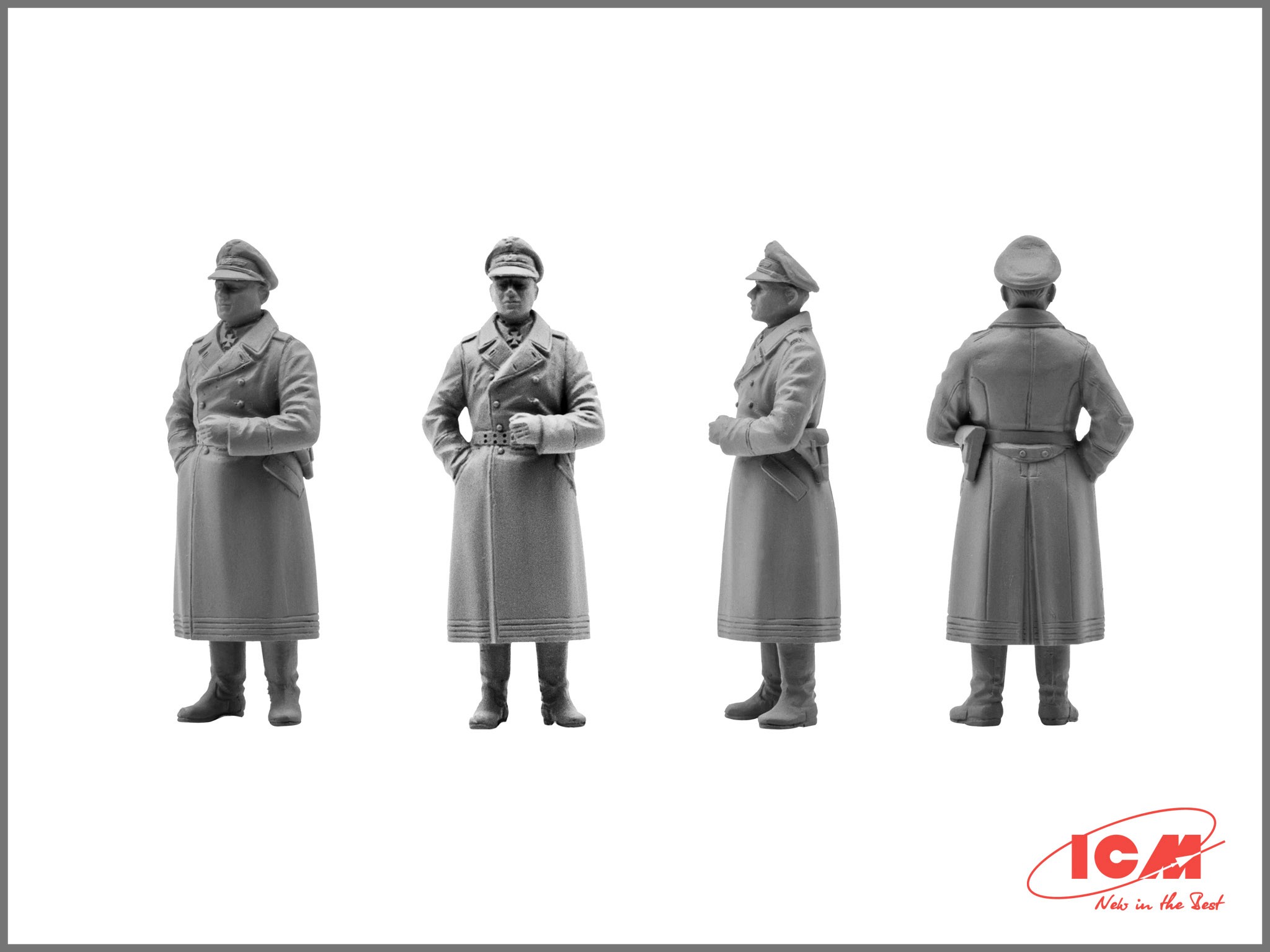 ICM 48082 1/48 German Luftwaffe Pilots and Ground Personnel (1939-1945)  (7 figures - 3 pilots, 4 mechanics) FİGÜR MAKETİ