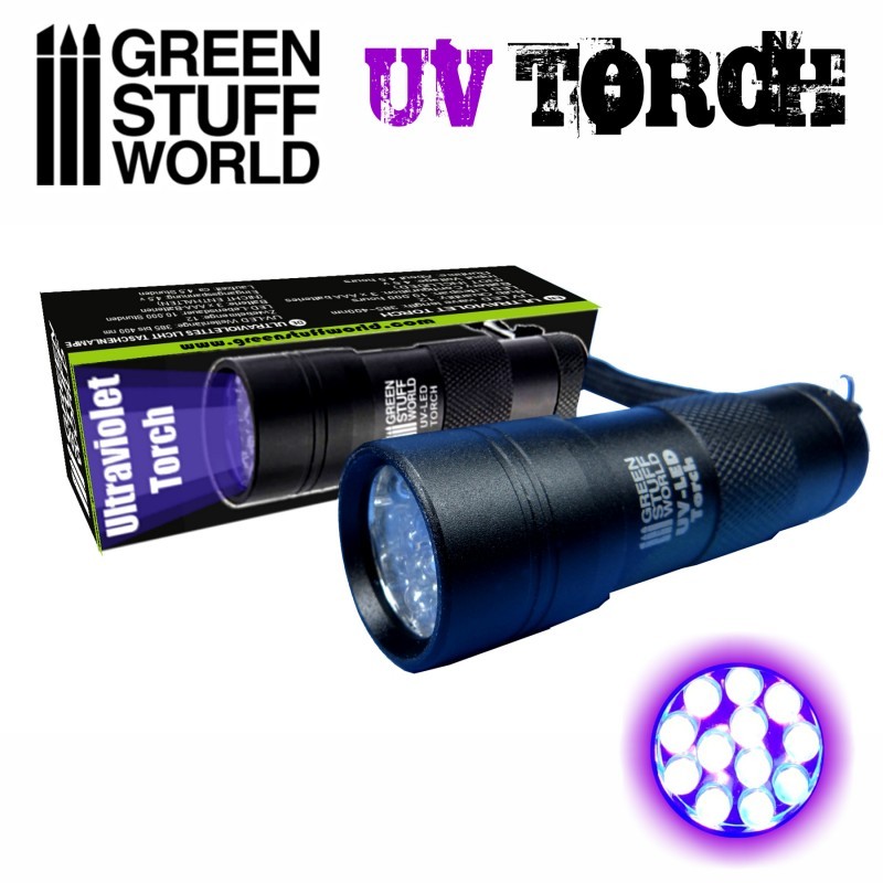 GREEN STUFF WORLD 1909 ULTRAVIOLET TORCH MOR IŞIK FENERİ