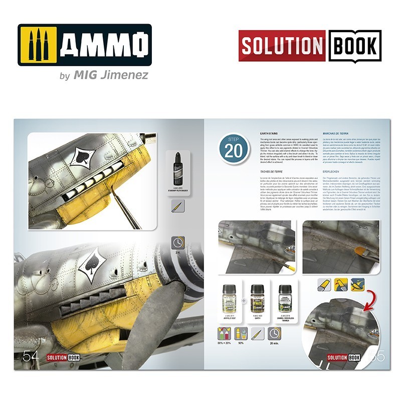 AMMO MIG 6526 How to Paint WWII Luftwaffe Mid War Aircraft SOLUTION BOOK - İKİNCİ DÜNYA SAVAŞI ORTA GEÇ DÖNEM ALMAN UÇAKLARI BOYAMA TEKNİKLERİ KİTABI