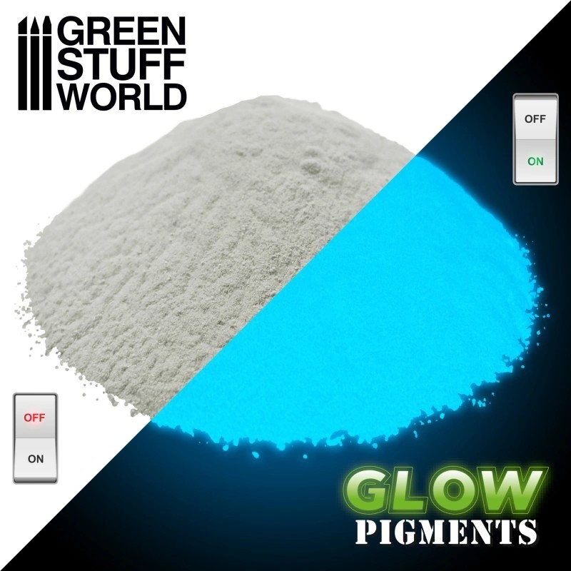 GREEN STUFF WORLD 2409 Glow in the Dark - MIND TURQUOISE KARANLIKTA PARLAYAN PİGMENT