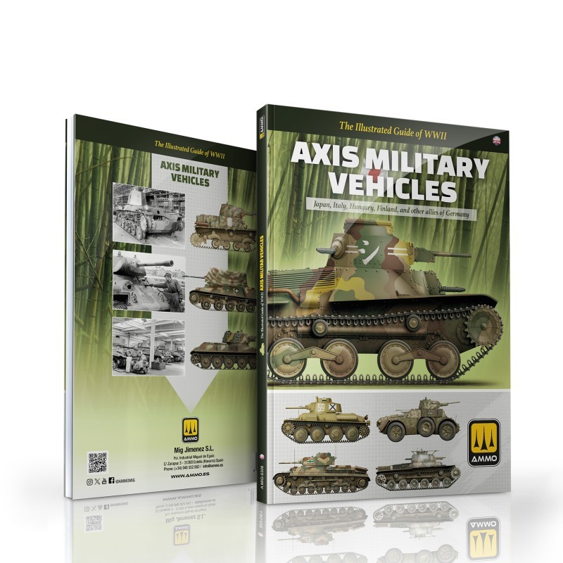 AMMO MIG 6308 The Illustrated Guide of Axis Military Vehicles - Mihver Kuvvetleri Araçlarına İlişkin Resimli Rehber