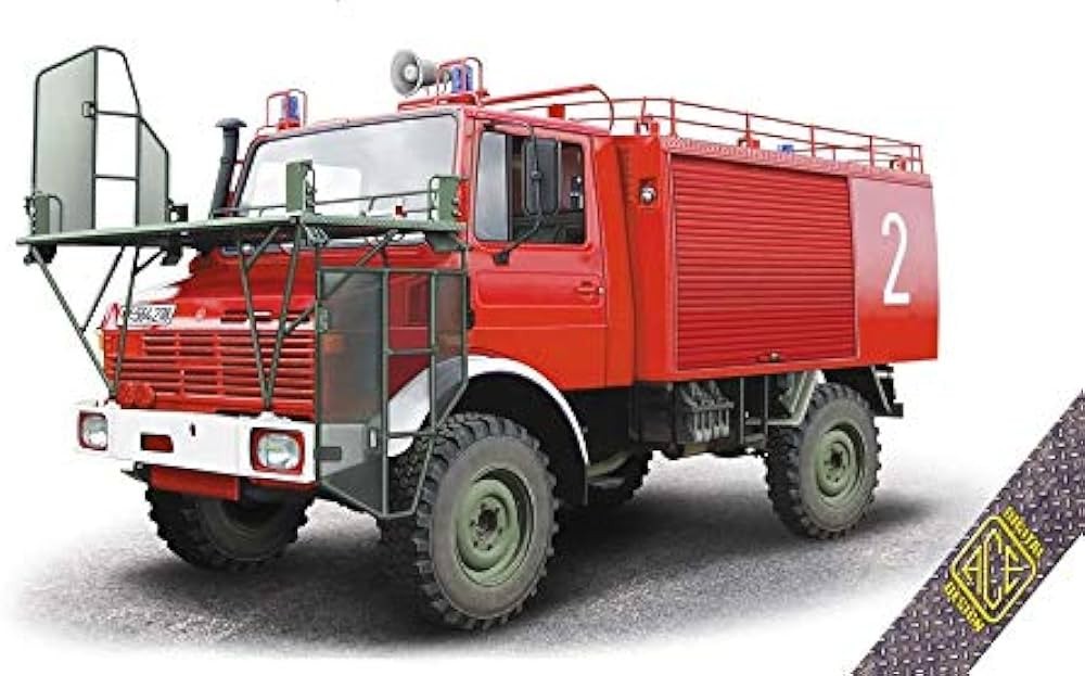 ACE MODEL 72452 1/72 UNIMOG U1300L FEUERLÖSCH KFZ TLF 1000 İTFAİYE ARACI MAKETİ