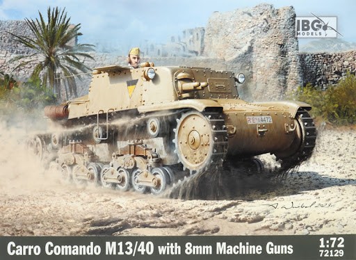 IBG MODELS 72129 1/72 CARRO COMANDO M13/40 WITH 8MM MACHINE GUNS İKİNCİ DÜNYA SAVAŞI İTALYAN TANKI MAKETİ