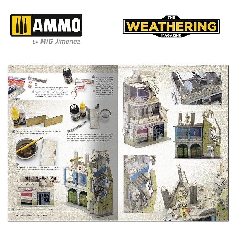 AMMO MIG 4533 THE WEATHERING MAGAZINE #34 – Urban (English) MESKUN MAHAL ALANLARI BOYAMA TEKNİKLERİ DERGİSİ