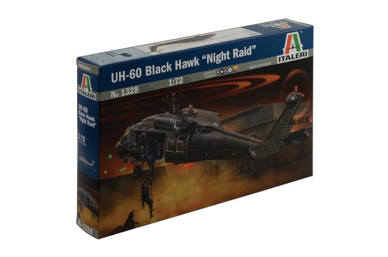 ITALERI 1328 1/72 UH - 60 Black Hawk "Night Raid" ASKERİ ÇOK MAKSATLI HELİKOPTER MAKETİ