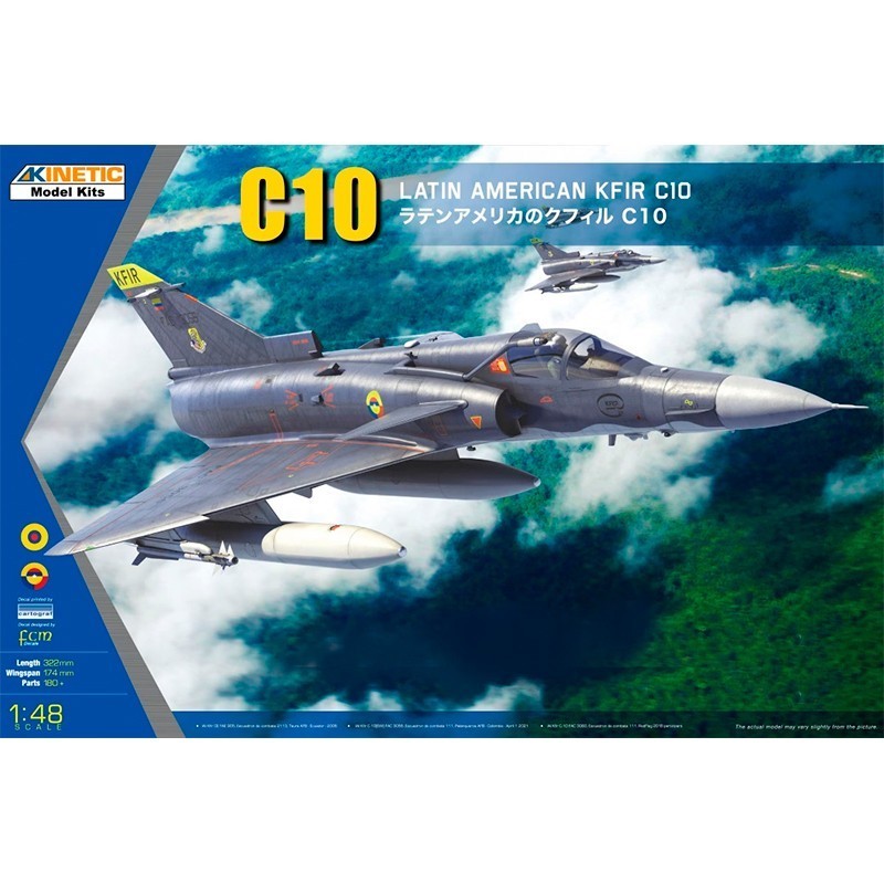 KINETIC MODEL 48048 1/48 KFIR C10 Latin American Savaş Uçağı Maketi