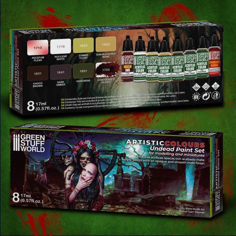 GREEN STUFF WORLD 10121 Paint Set - Undead BOYAMA SETİ