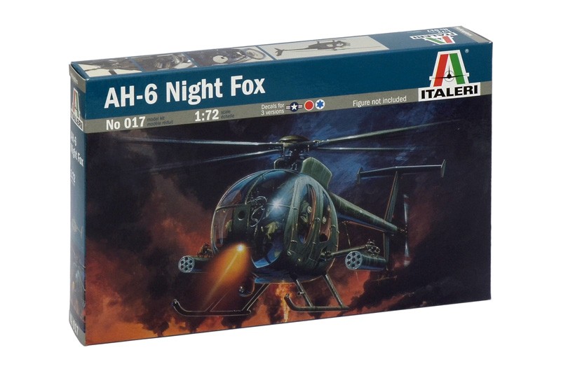 ITALERI 0017 1/72 AH-6 Night Fox ASKERİ HELİKOPTER MAKETİ