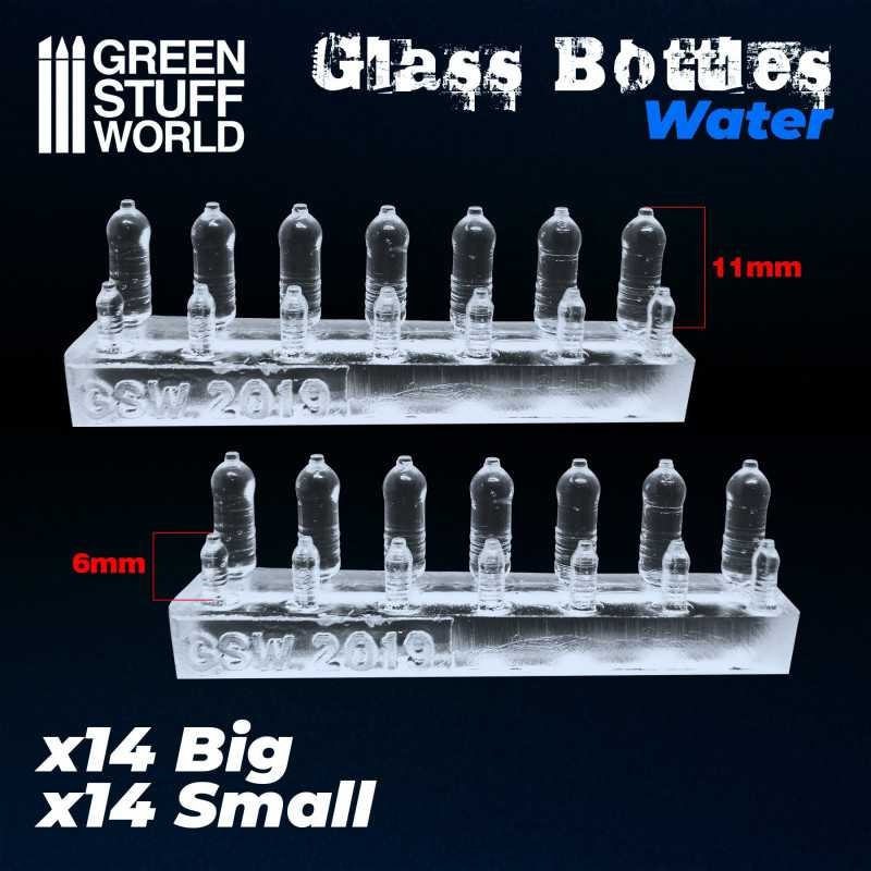 GREEN STUFF WORLD 2199 Water Bottles Resin Set - REÇİNE SU ŞİŞELERİ SETİ 28 ADET