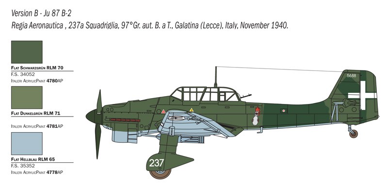 ITALERI 2769 1/48 JU 87 B-2/R-2 "PICCHIATELLO" ASKERİ UÇAK MAKETİ