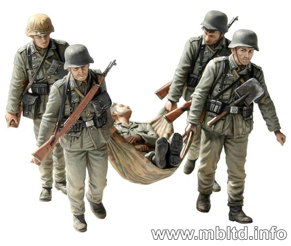 MASTER BOX 1/35 3541 "Casualty Evacuation", German Infantry, Stalingrad, Summer 1942" FİGÜR MAKETİ