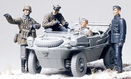 TAMIYA 35253 1/35 German Panzer Division Frontline Reconnaissance Team İKİNCİ DÜNYA ALMAN KEŞİF PERSONELİ FİGÜR MAKETİ
