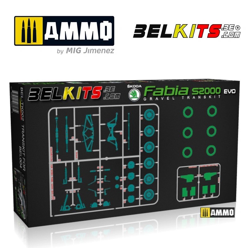 BELKITS TRANSKIT 002 1/24 SKODA FABIA S2000 EVO MODİFİYE MAKETİ