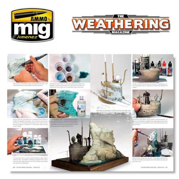 AMMO MIG 4506 THE WEATHERING MAGAZINE #7 – Ice & Snow ENGLISH BUZ VE KAR TEKNİKLERİ DERGİSİ