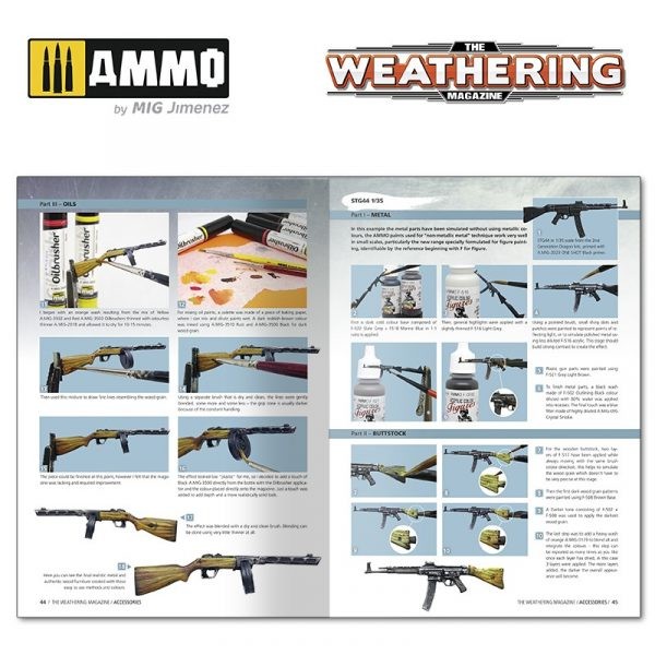 AMMO MIG 4531 THE WEATHERING MAGAZINE #32 – ÇOK ÇEŞİTLİ AKSESUAR BOYAMA TEKNİKLERİ DERGİSİ