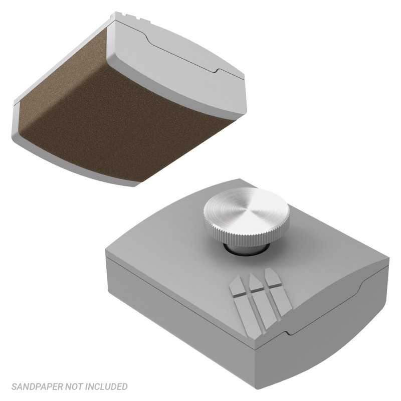 GREEN STUFF WORLD 14196 Hand Sandpaper Holder Curved - AÇILI ZIMPARA KAĞIDI TUTUCU 