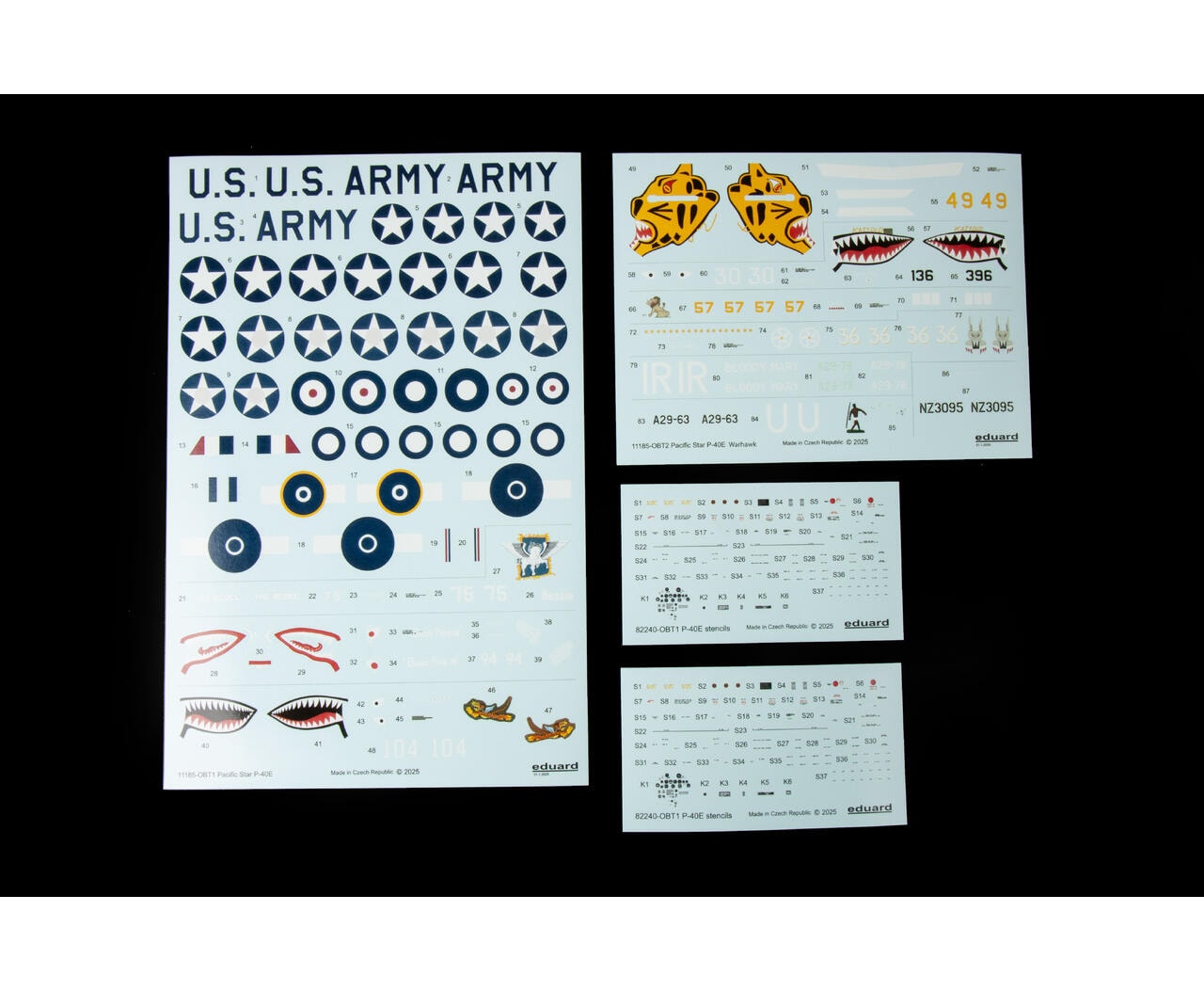 EDUARD 11185 1/48 PACIFIC STAR P-40E Warhawk DUAL COMBO SAVAŞ UÇAĞI MAKETİ