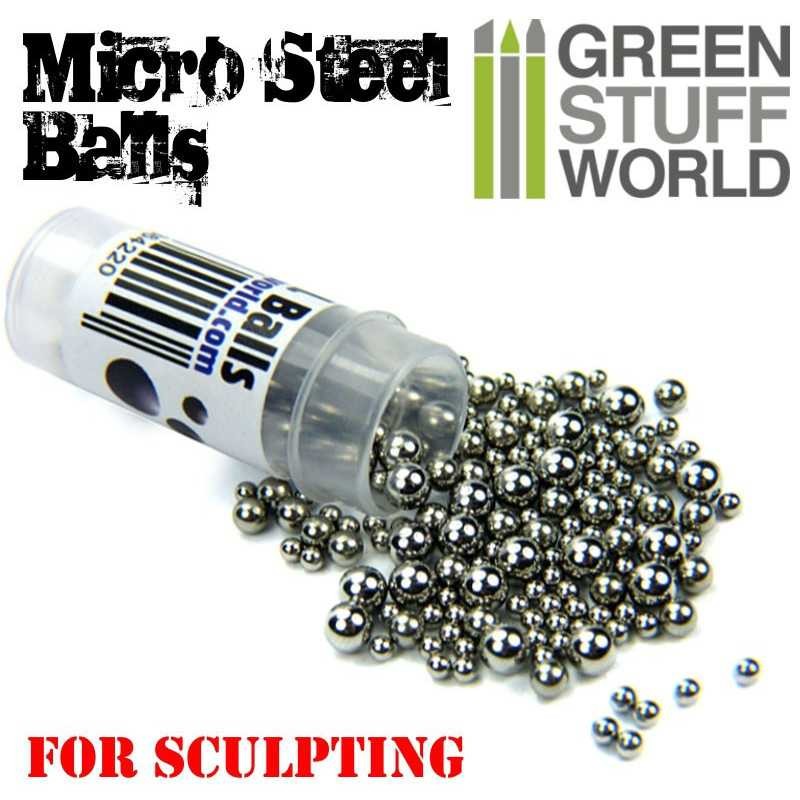 GREEN STUFF WORLD 9286 Micro STEEL Balls (2-4mm) - MİKRO ÇELİK TOPLAR