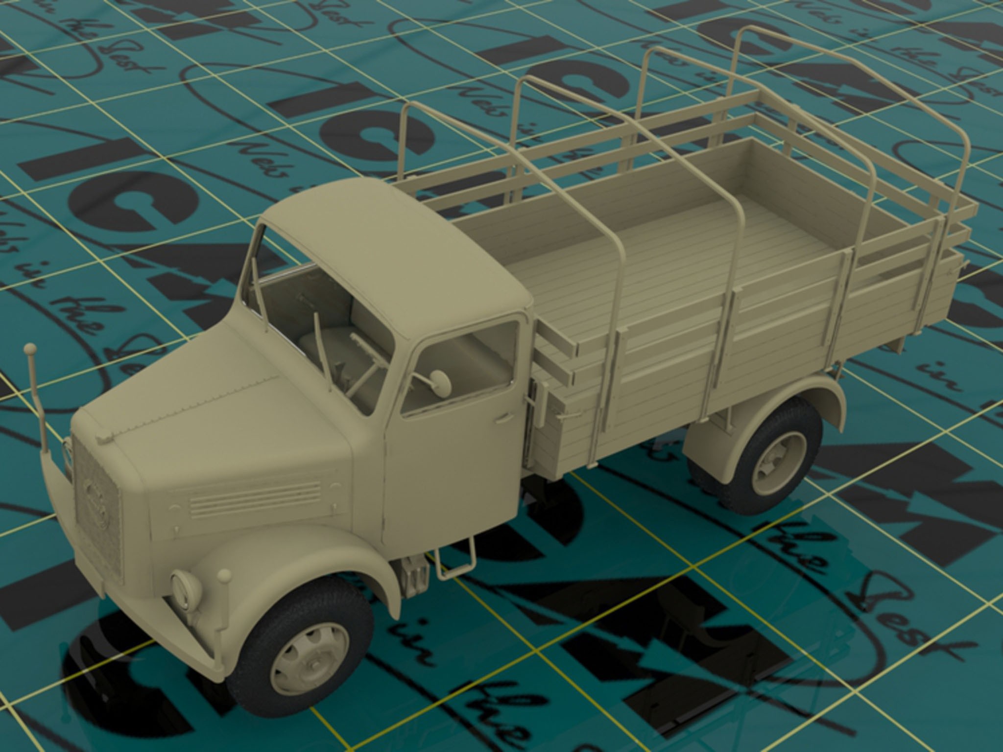 ICM 35454 1/35 KHD A3000 ALMAN ASKERİ KAMYON MAKETİ