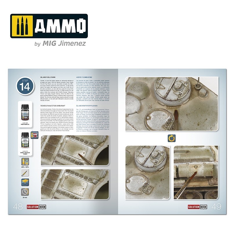 AMMO MIG 6603 How to Paint WWII Soviet Winter Vehicles SOLUTION BOOK - İKİNCİ DÜNYA SAVAŞI RUS KIŞ ARAÇLARI BOYAMA TEKNİKLERİ KİTABI