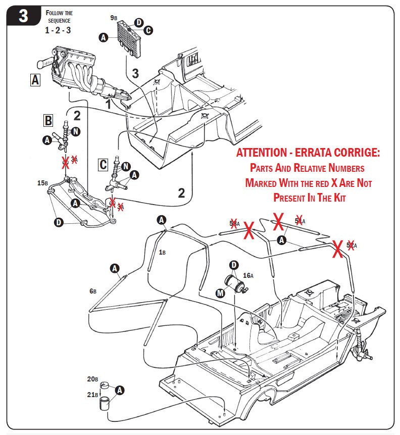 ITALERI 3664 1/24 Ford Escort Zakspeed Gr.2 ARABA MAKETİ