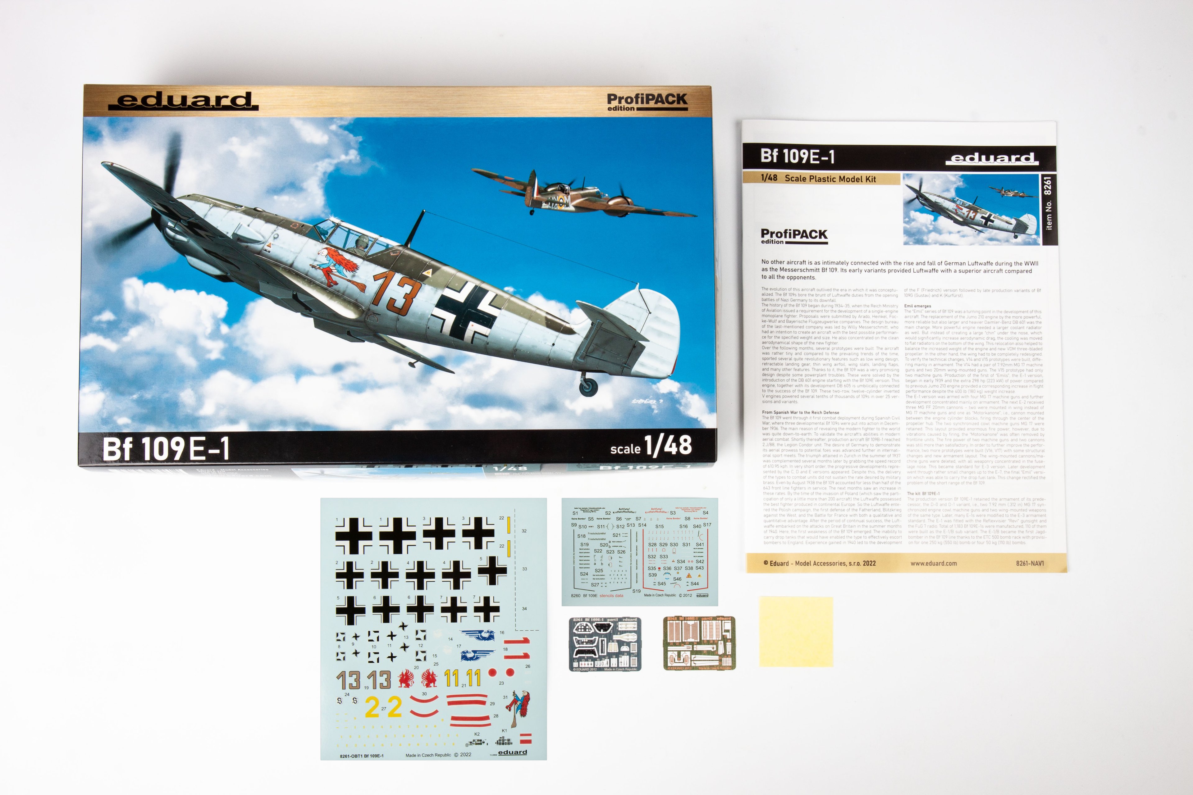 EDUARD 8261 1/48 BF 109E-1 SAVAŞ UÇAĞI MAKETİ