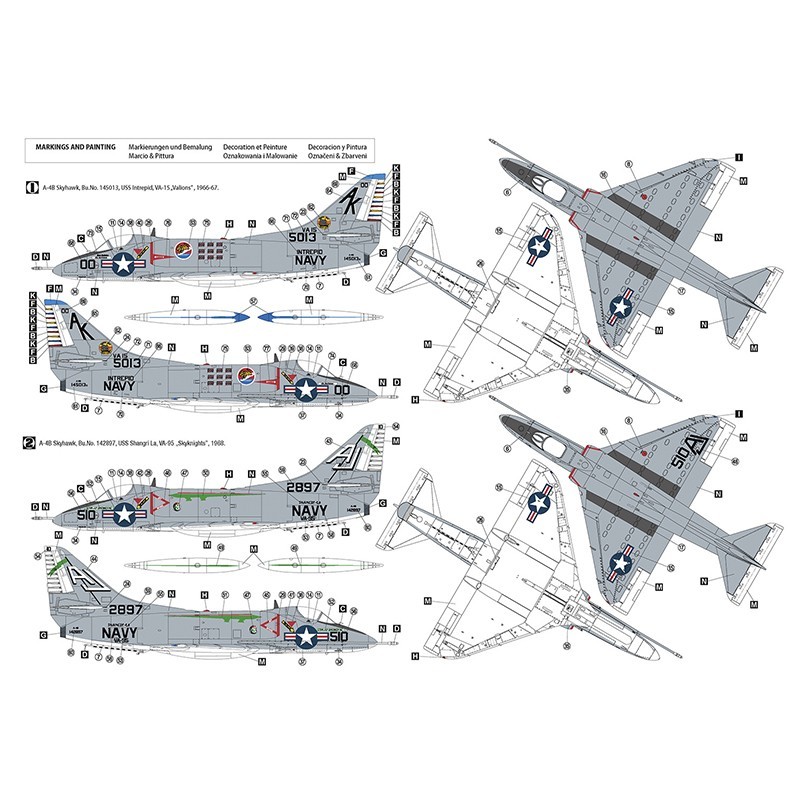 HOBBY 2000 48031 1/48 Douglas A-4B Skyhawk Savaş Uçağı Maketi